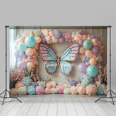 Lofaris Noble Fresh Butterfly Flowers Sweet Wedding Backdrop